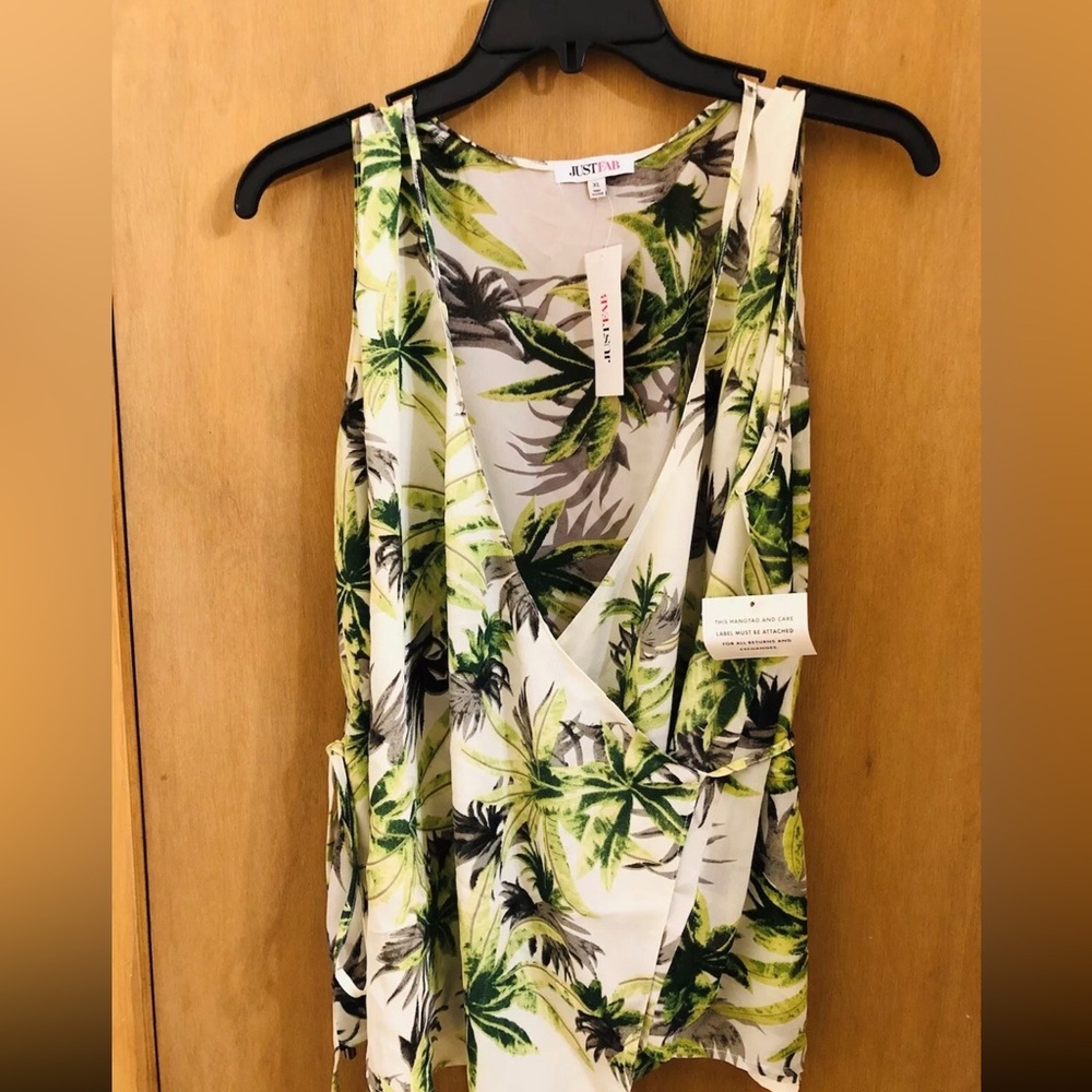 JustFab  Blouse XL Green